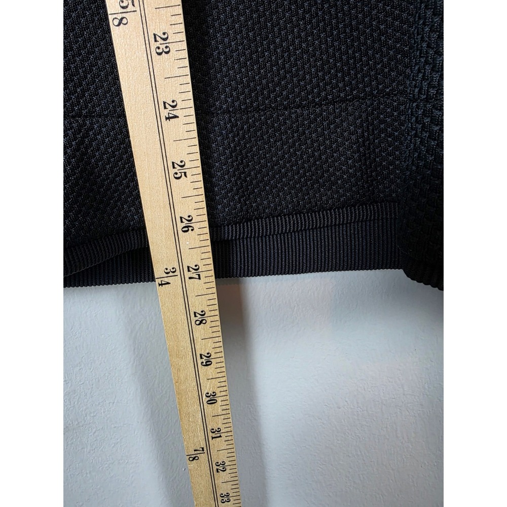 Under Armour Golf Coldgear  Black‎ Men L 1/4 Snap Waffle Knit Sweater Loose Fit - Picture 12 of 12